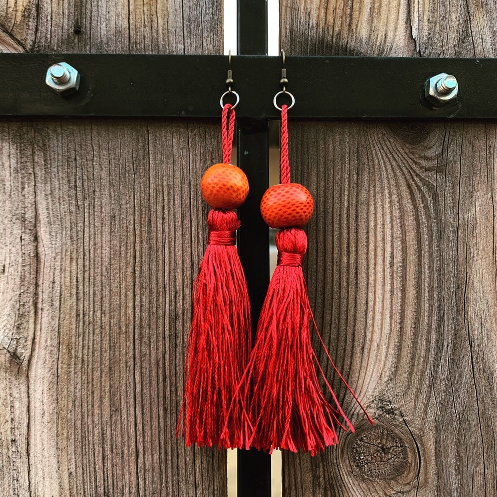Dangle Long Tassel Drop Earrings